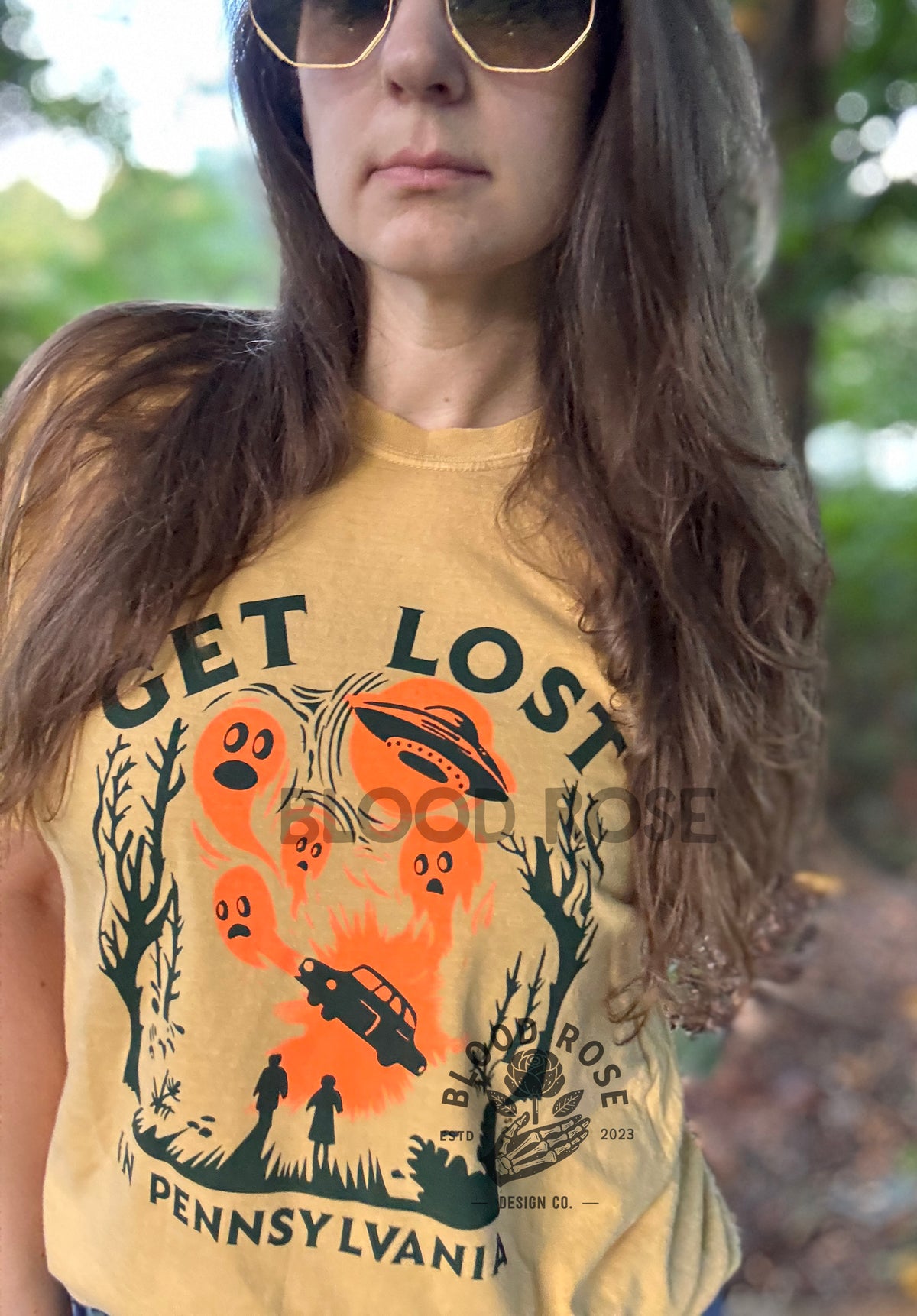 "Get Lost in Pennsylvania" Tee Mustard