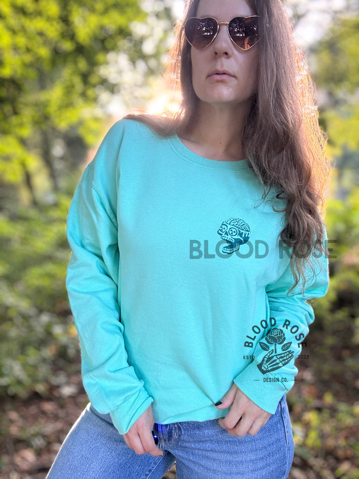 Three Mile Island Melted Brain Sweatshirt Front and Back Print