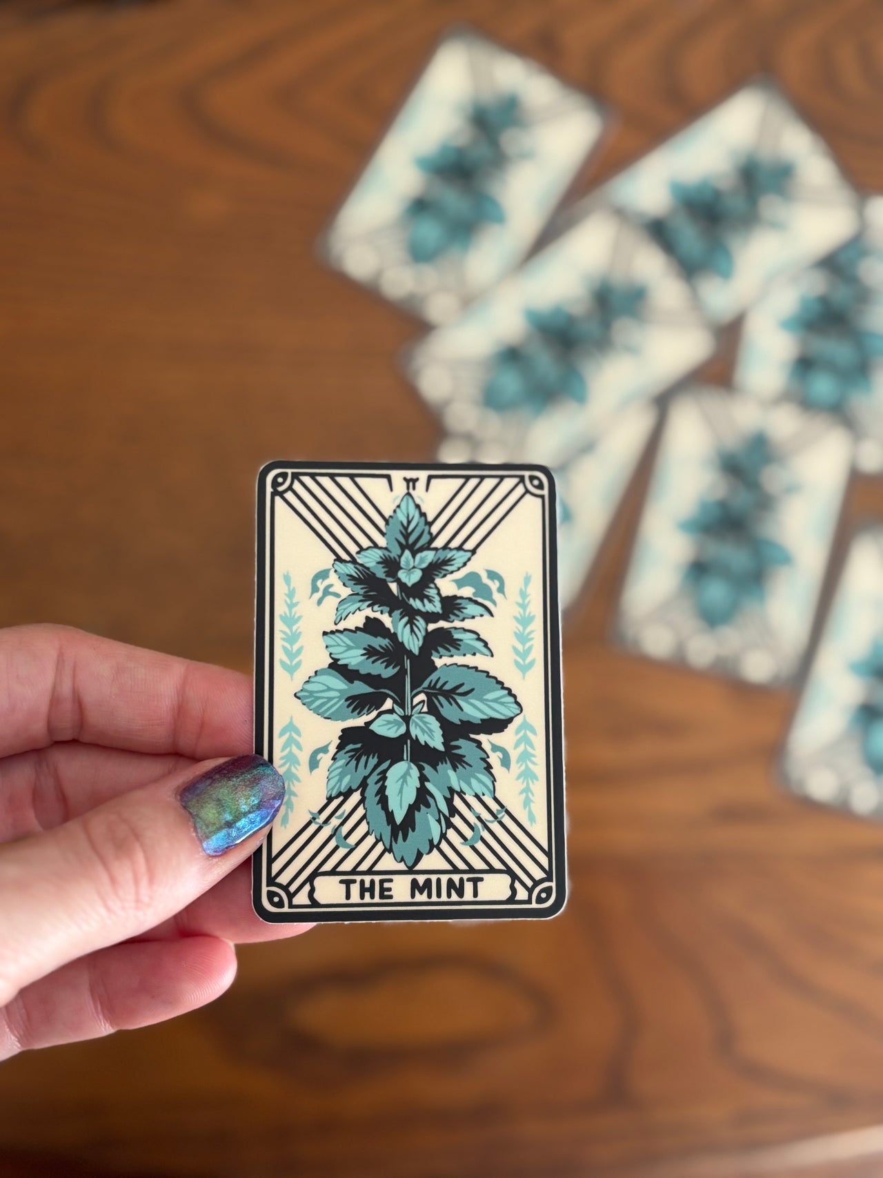 Tarot Card ‘The Mint’ Vinyl Sticker