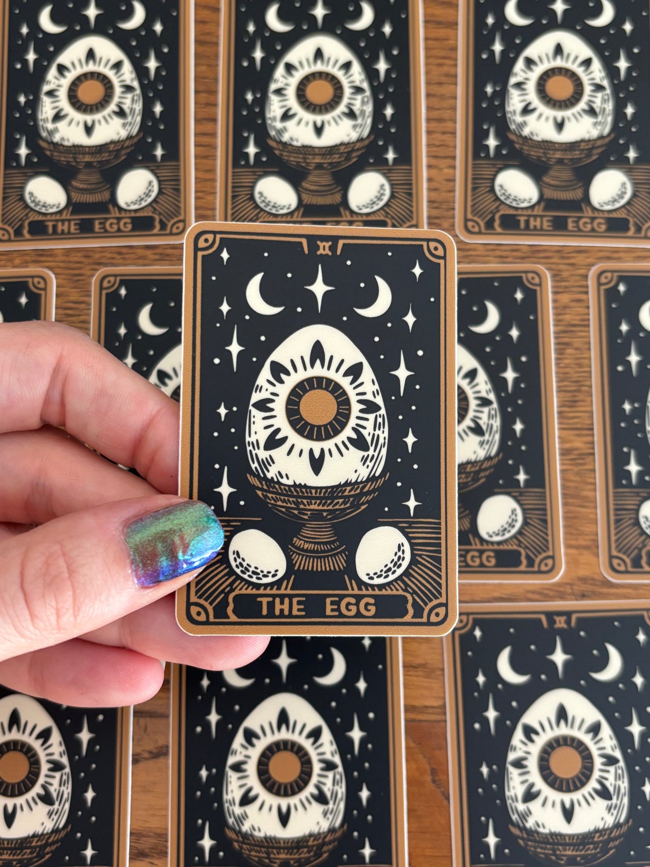 Tarot Card ‘The Egg’ Vinyl Sticker