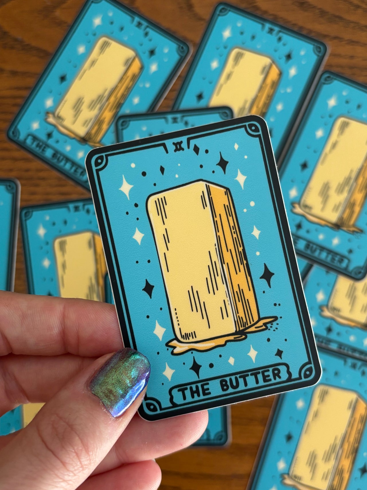 Tarot Card ‘The Butter' Vinyl Sticker