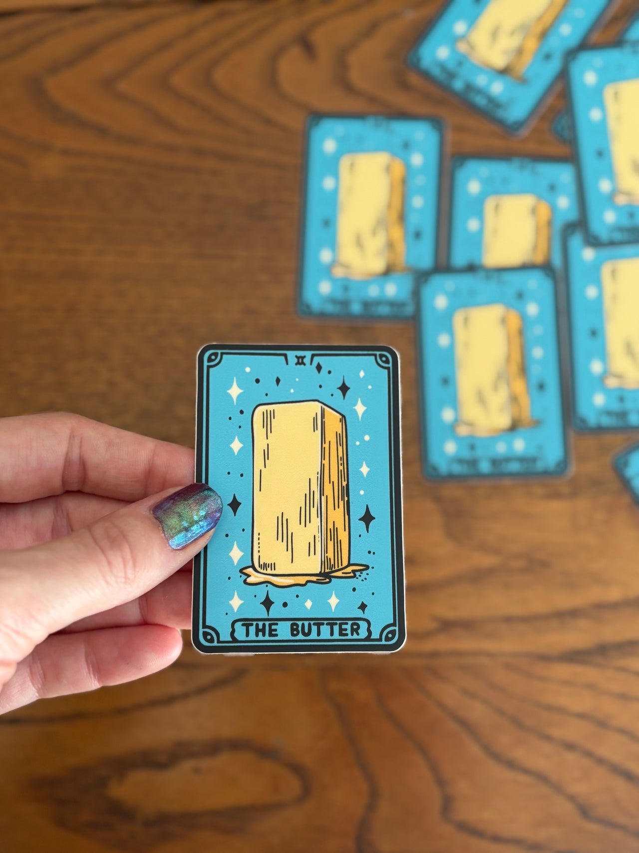Tarot Card ‘The Butter' Vinyl Sticker