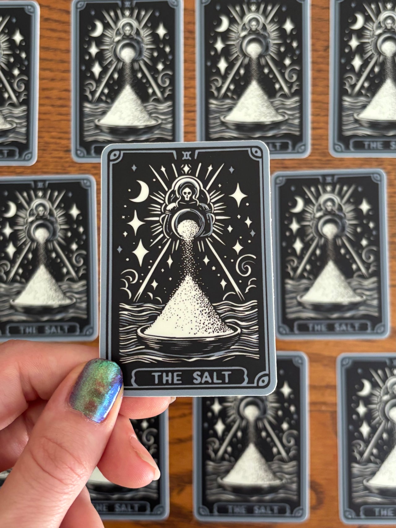 Tarot Card ‘The Salt’ Vinyl Sticker