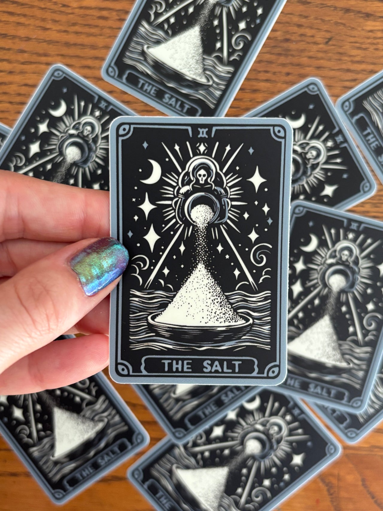 Tarot Card ‘The Salt’ Vinyl Sticker