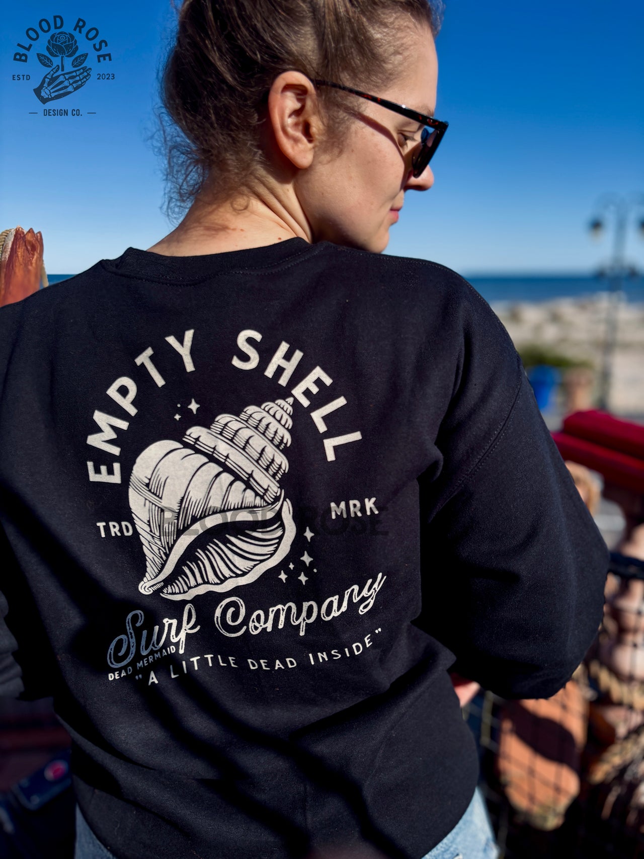 Empty Shell Surf Company A Little Dead Inside Crewneck Sweatshirt