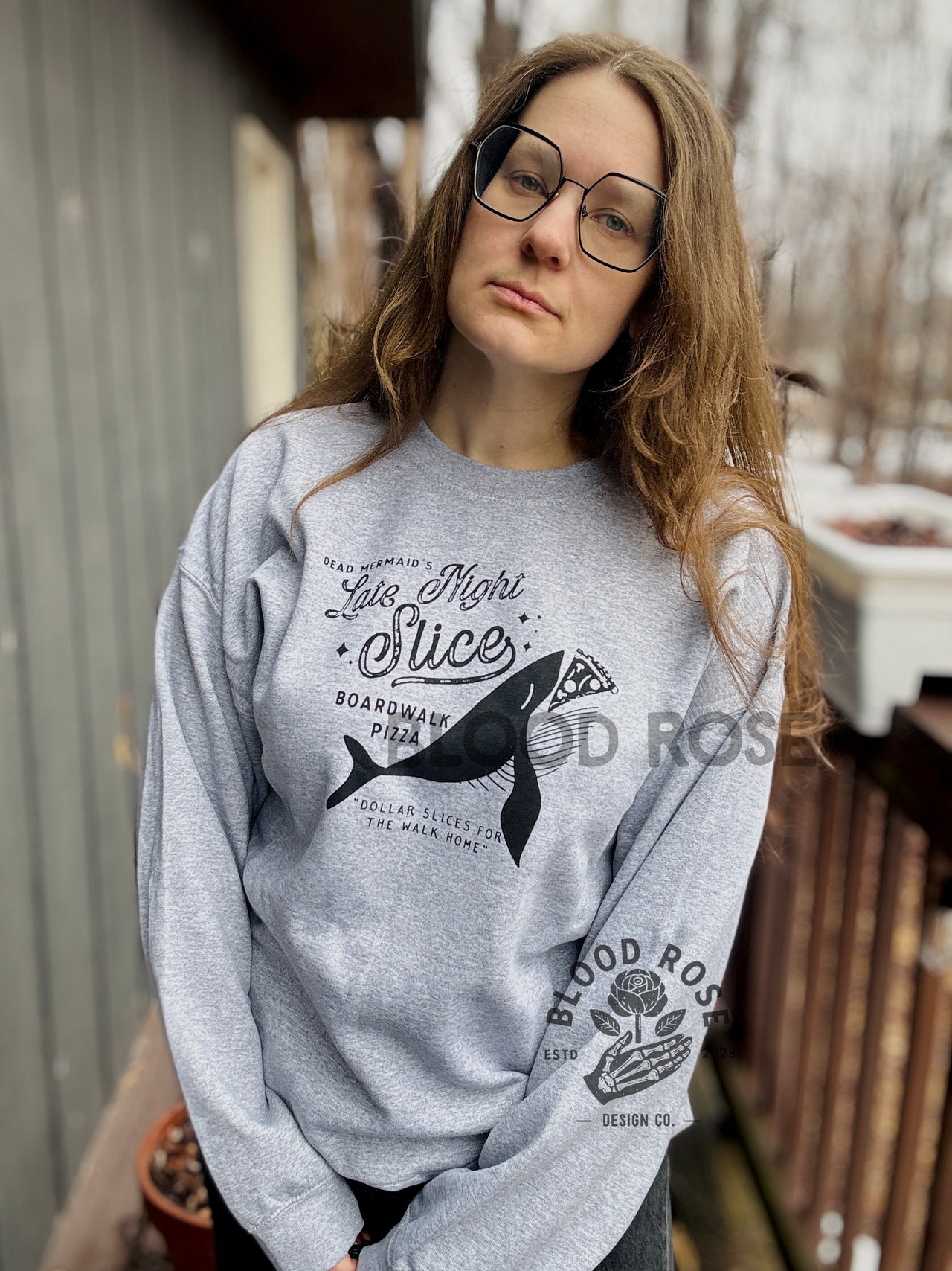 Late Night Slice Boardwalk Pizza Sweatshirt