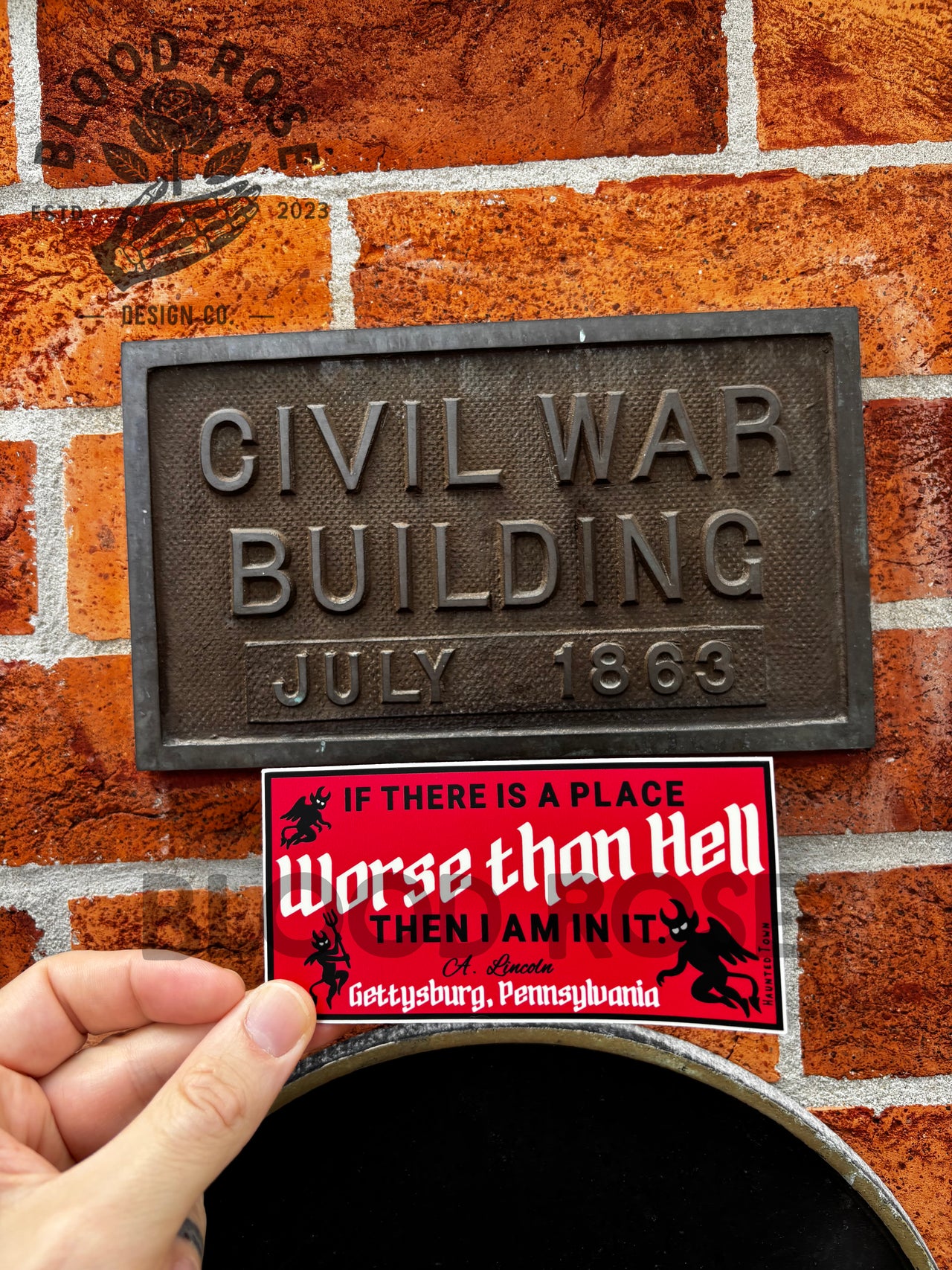 Demons Lincon If There is a Place Worse Than Hell Vinyl Sticker