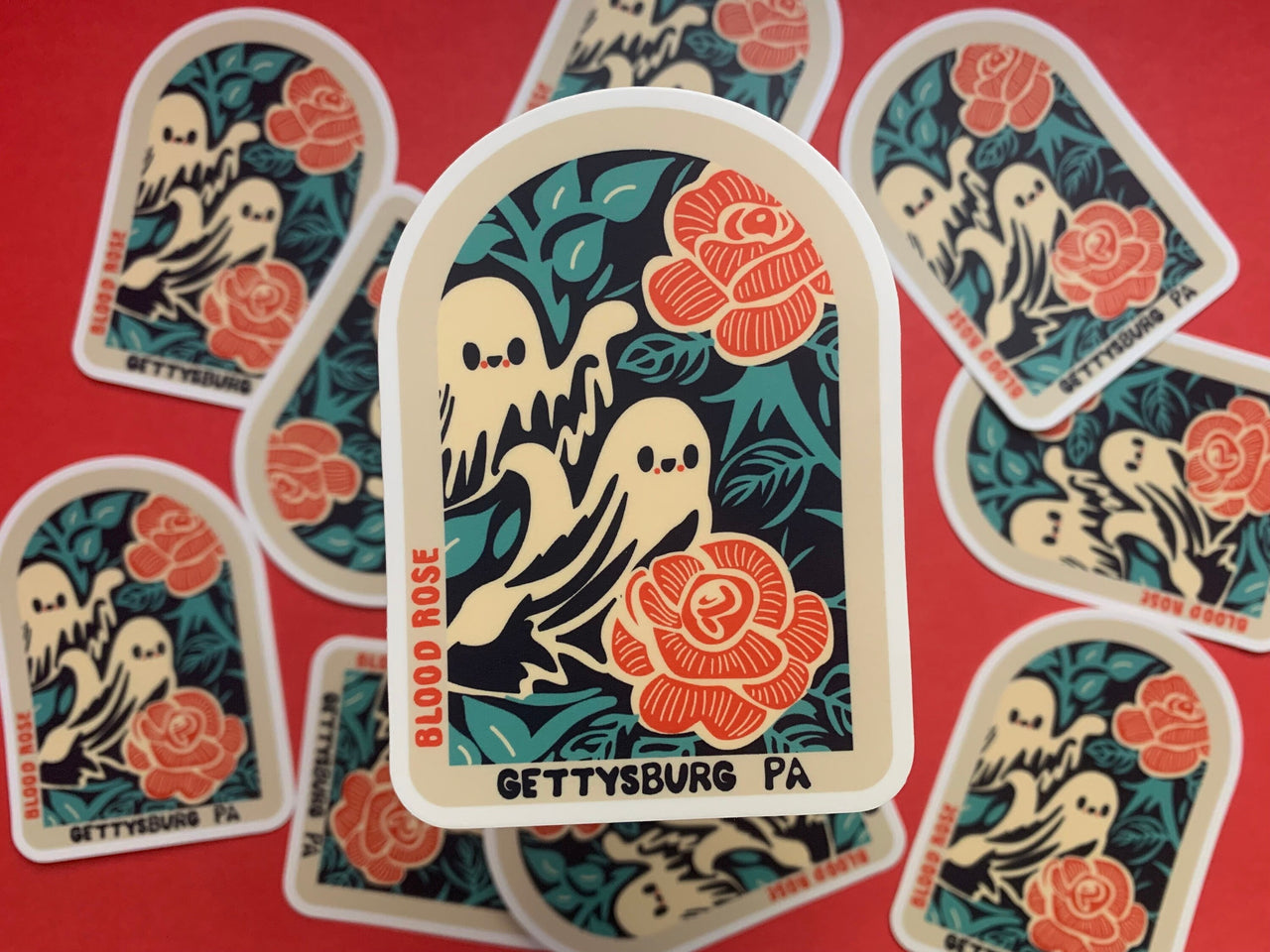 Gettysburg  ‘Ghost in the Window’ Vinyl Sticker- Color