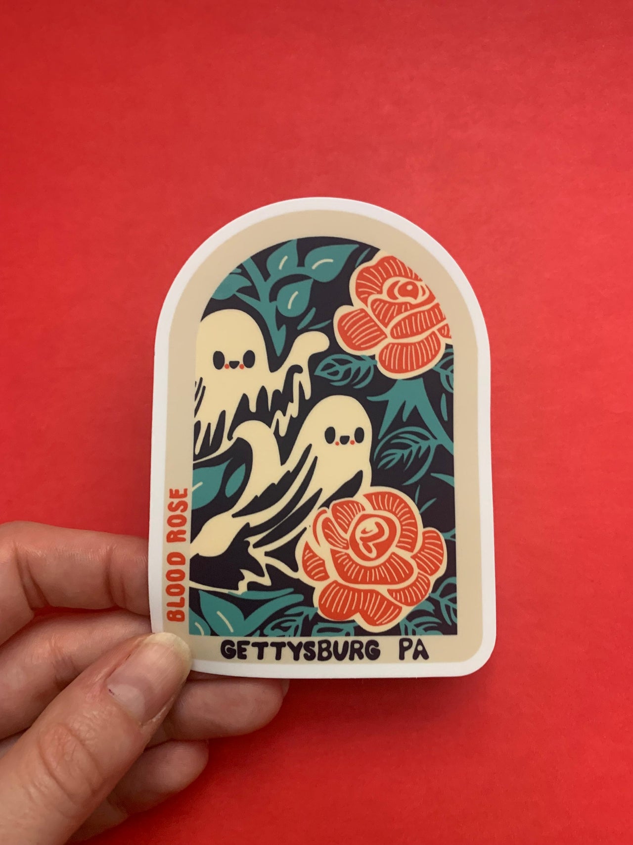Gettysburg  ‘Ghost in the Window’ Vinyl Sticker- Color