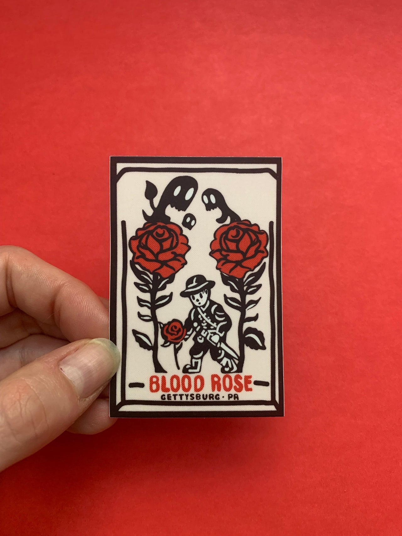 Gettysburg ‘Wandering Rose Soldier’ Vinyl Sticker