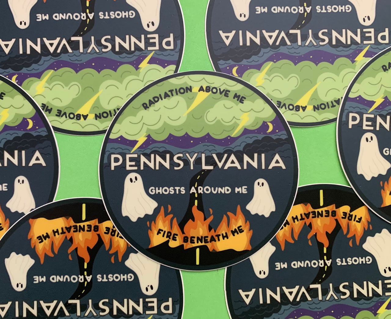 Weird Pennsylvania Gettysburg Three Mile Island Centralia Vinyl Sticker