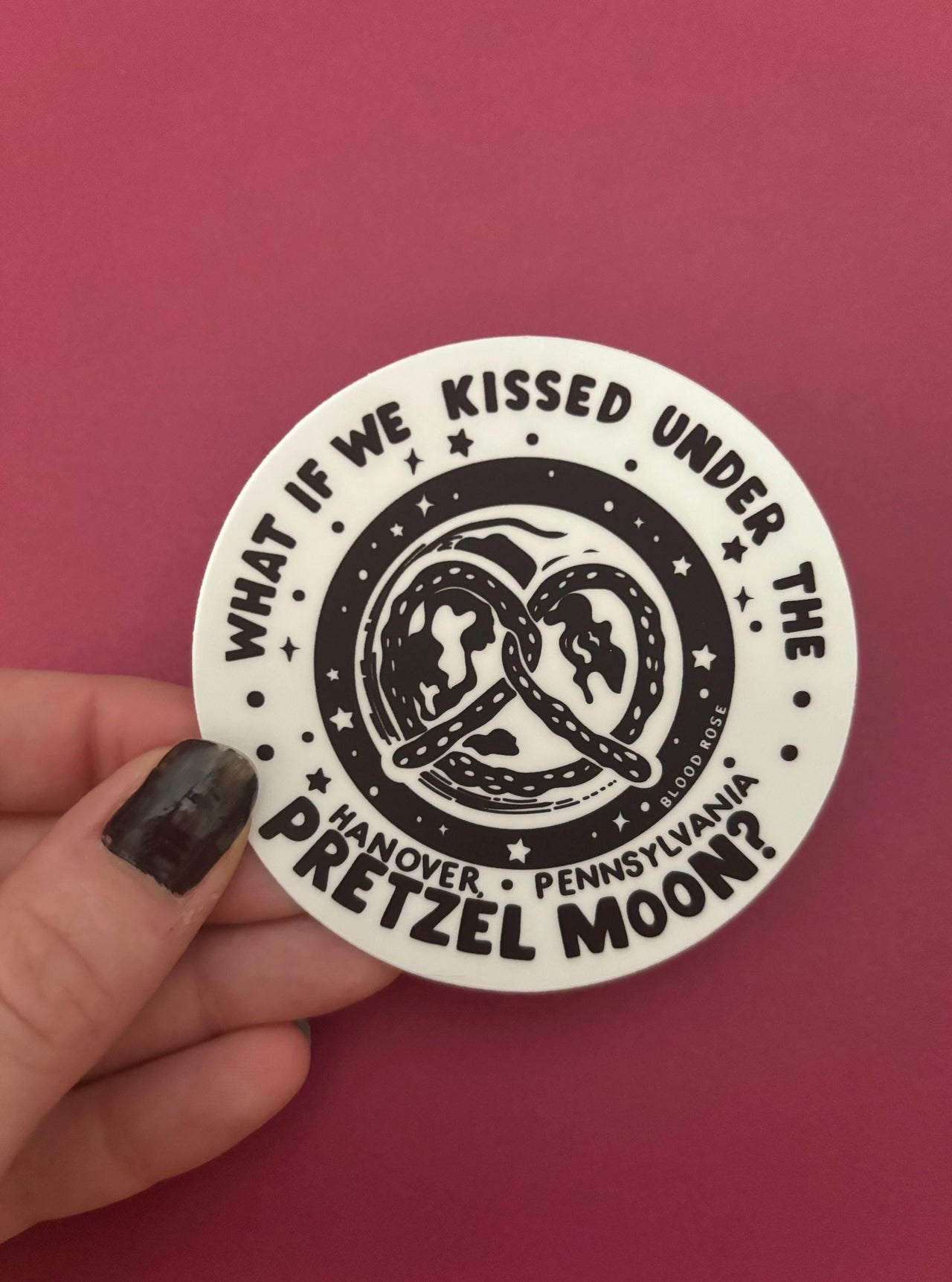 Hanover Pretzel Moon Vinyl Sticker