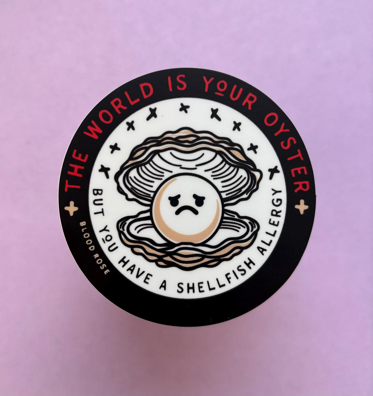The World is Your Oyster Vinyl Sticker
