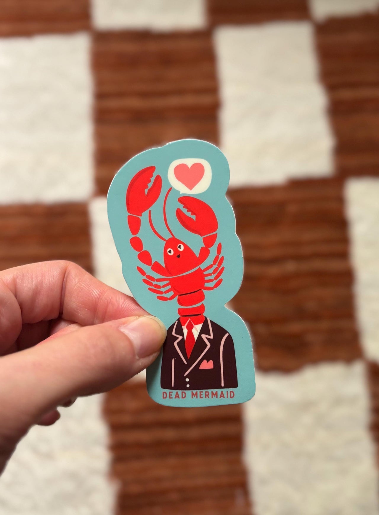 Lobster Boyfriend Vinyl Sticker, Pessimist Vibes, Beach, Ocean, Beachwear, Love Beachy Summer Fling
