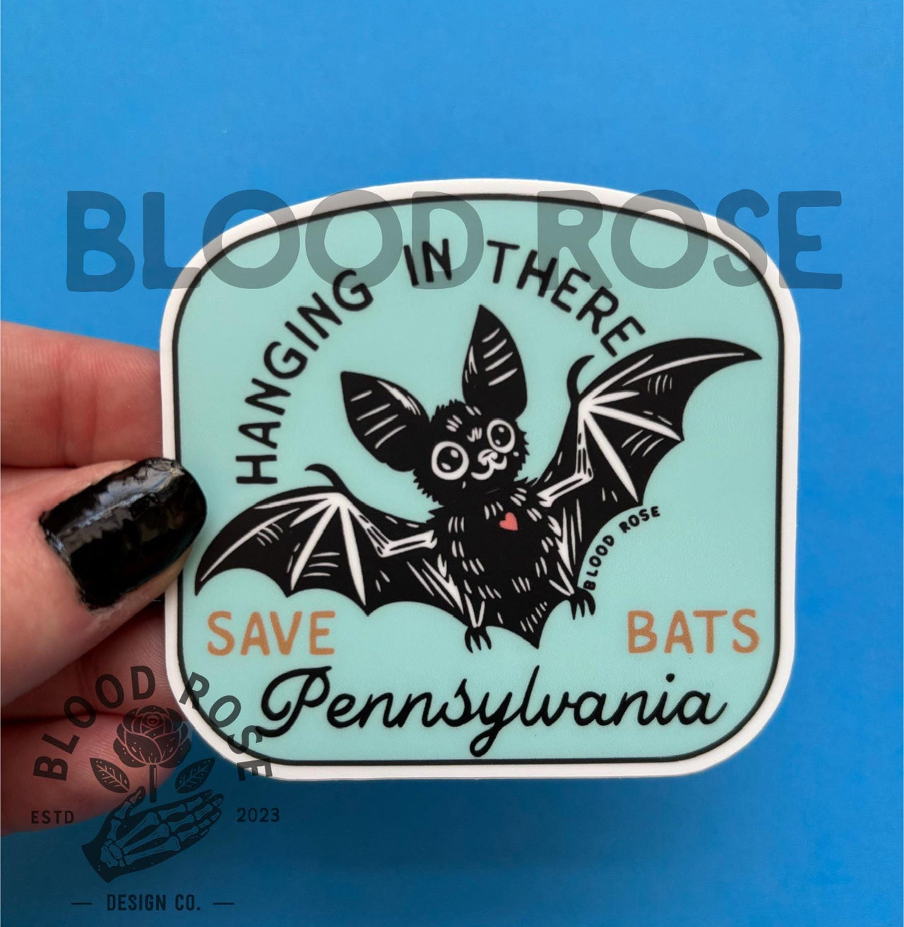 "Save Pennsylvania Bats" Vinyl Sticker – Charity for PA Bat Rescue