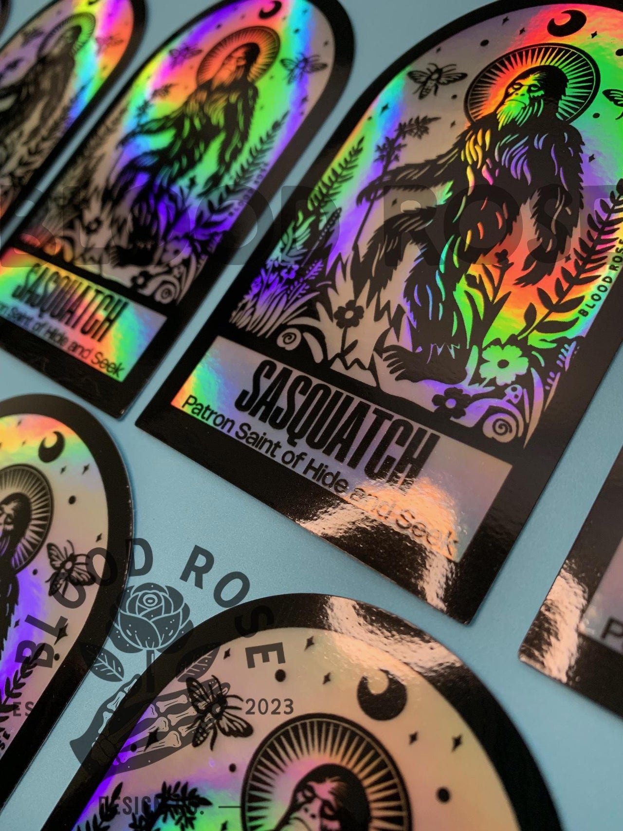 "Saint Sasquatch- HOLOGRAPHIC" Vinyl Sticker