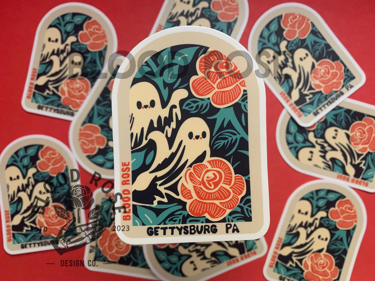 "Ghost in the Window- Gettysburg PA" Vinyl Sticker