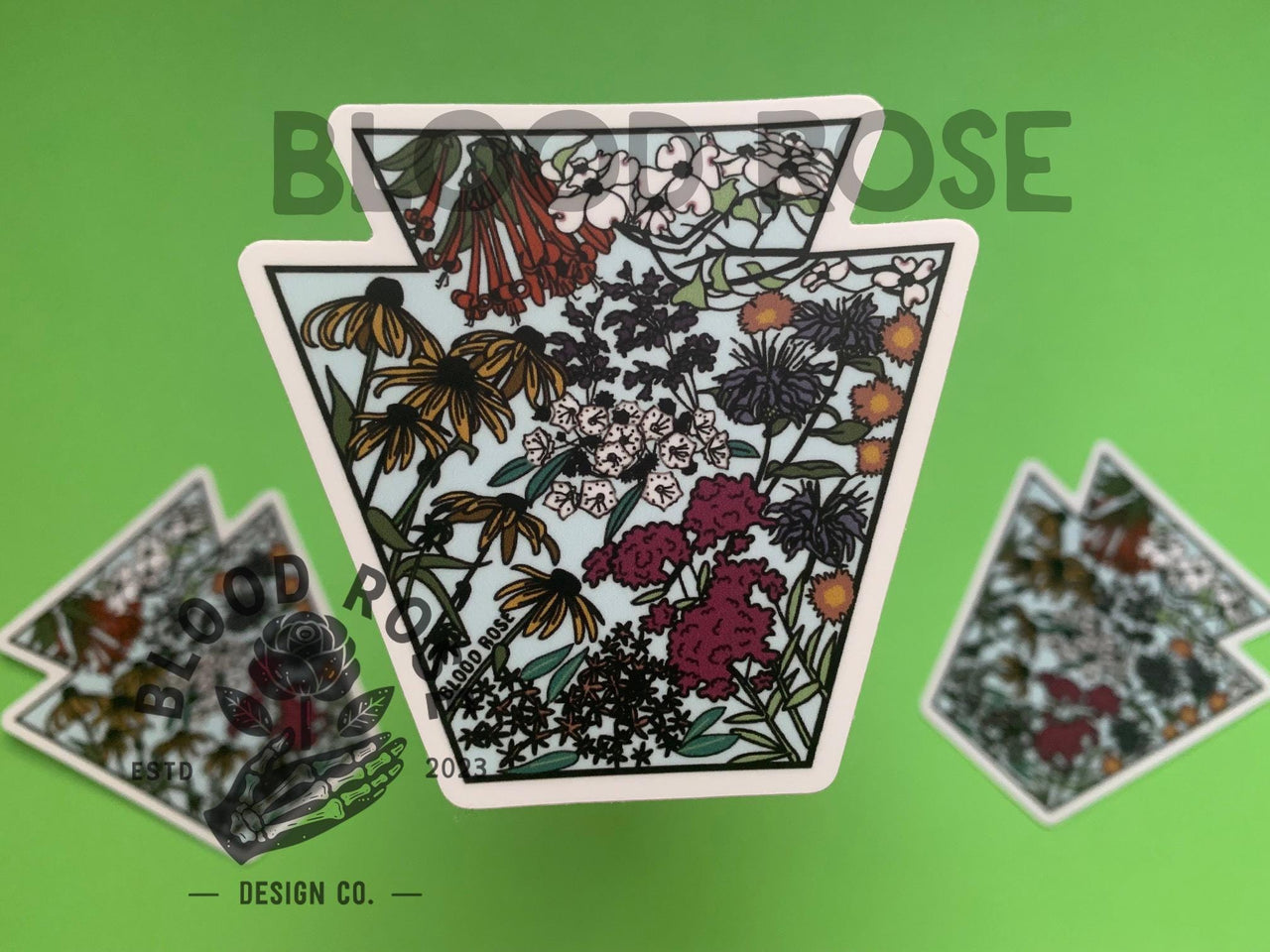 "Keystone Native Flora" Vinyl Sticker