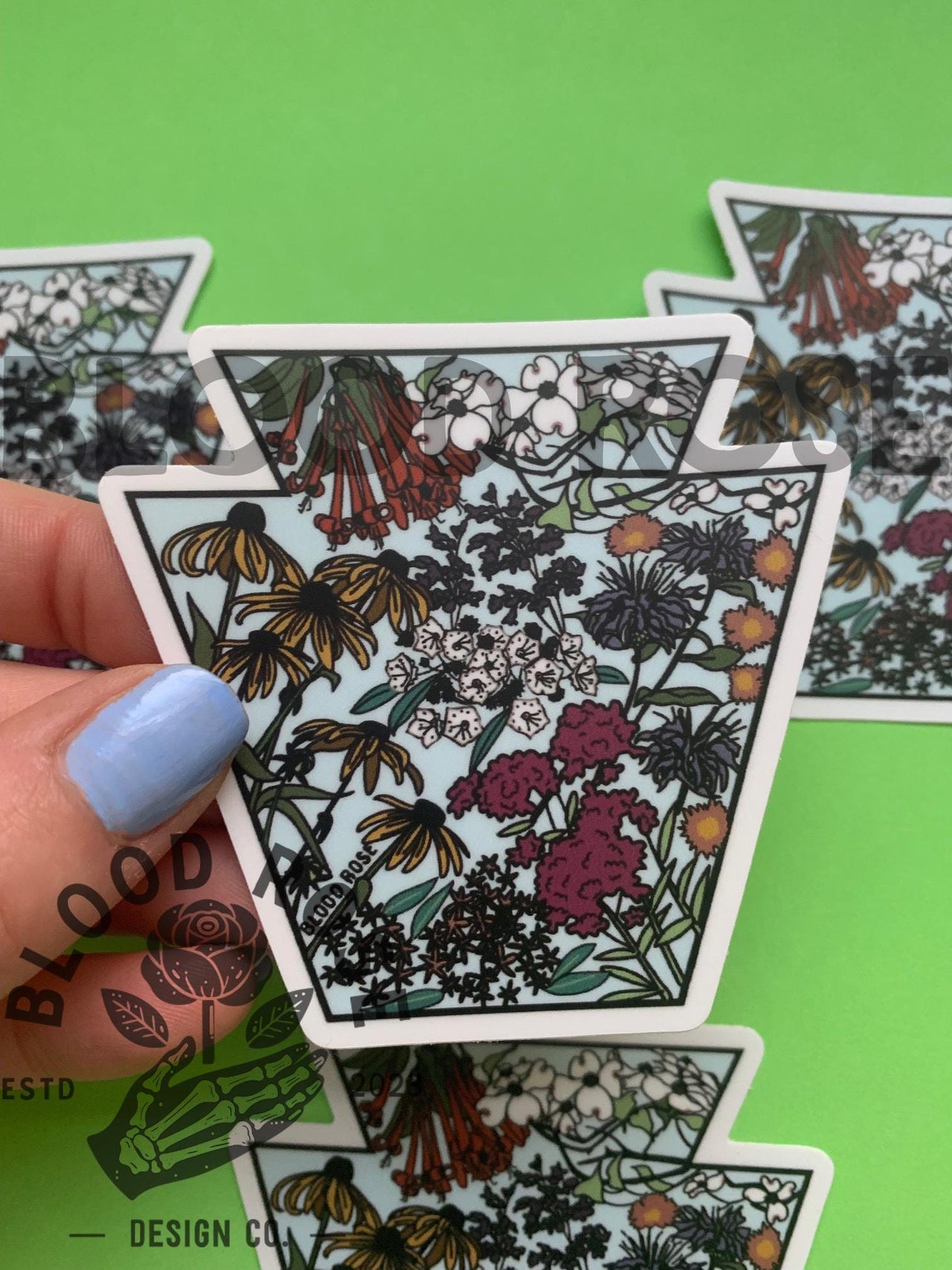 "Keystone Native Flora" Vinyl Sticker