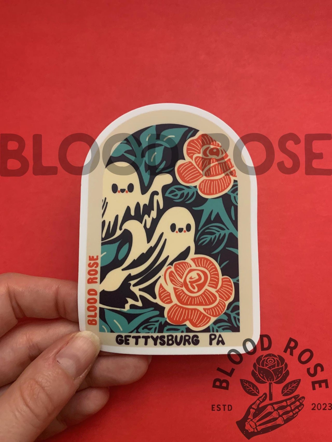 "Ghost in the Window- Gettysburg PA" Vinyl Sticker