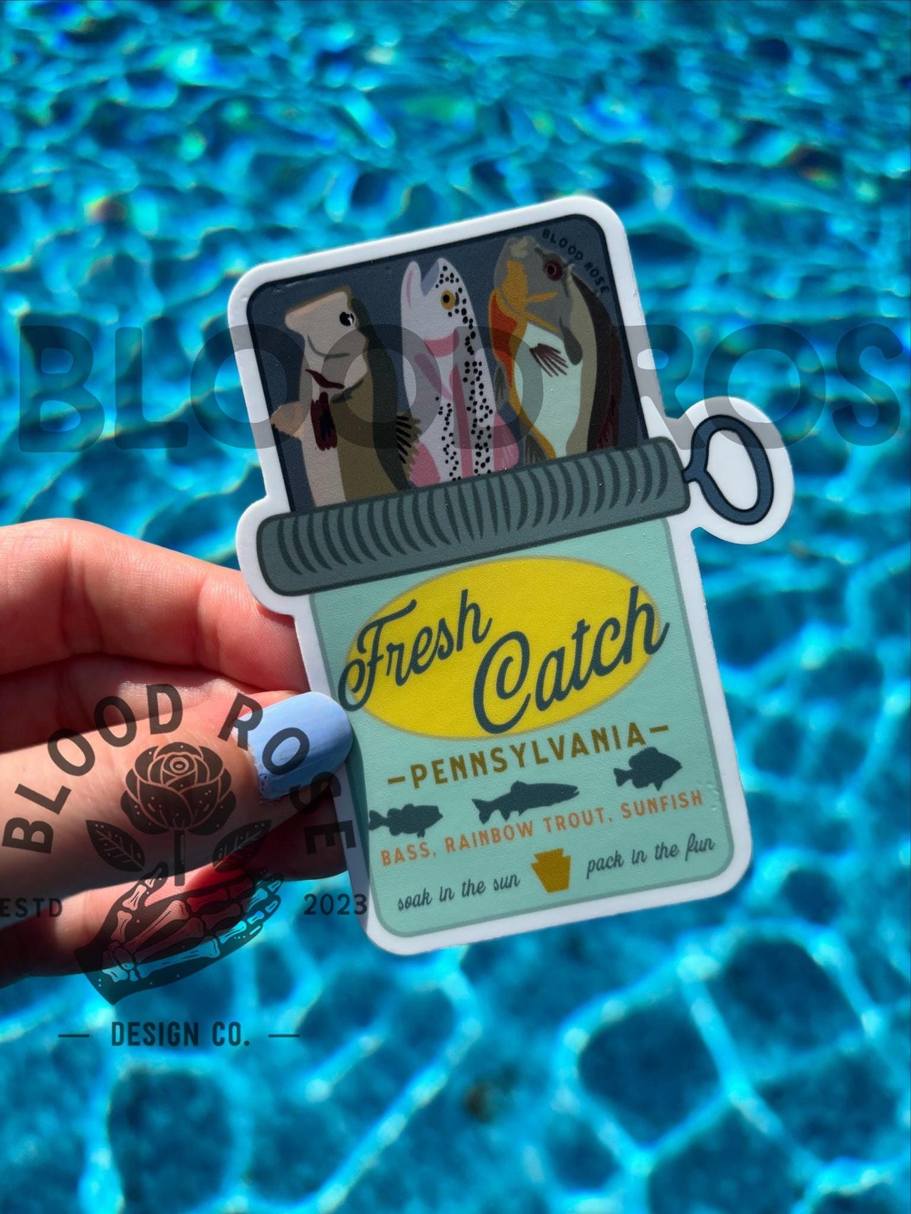 "Pennsylvania Fresh Catch" Vinyl Sticker