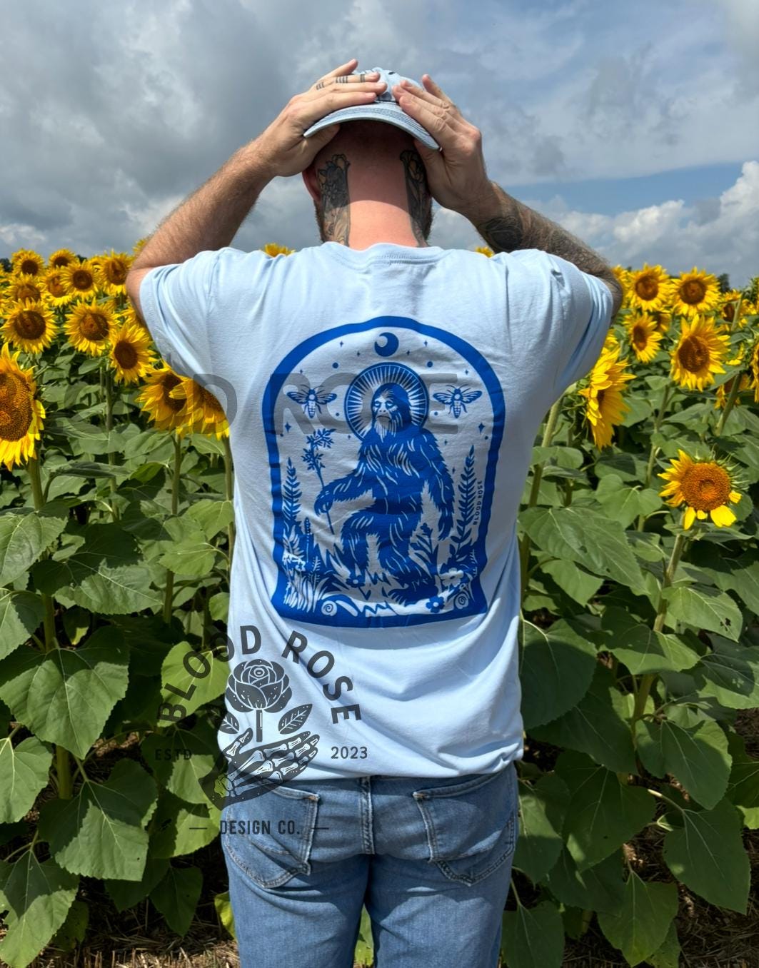 "Saint Sasquatch- Patron Saint of Hid & Seek" Crewneck Tee