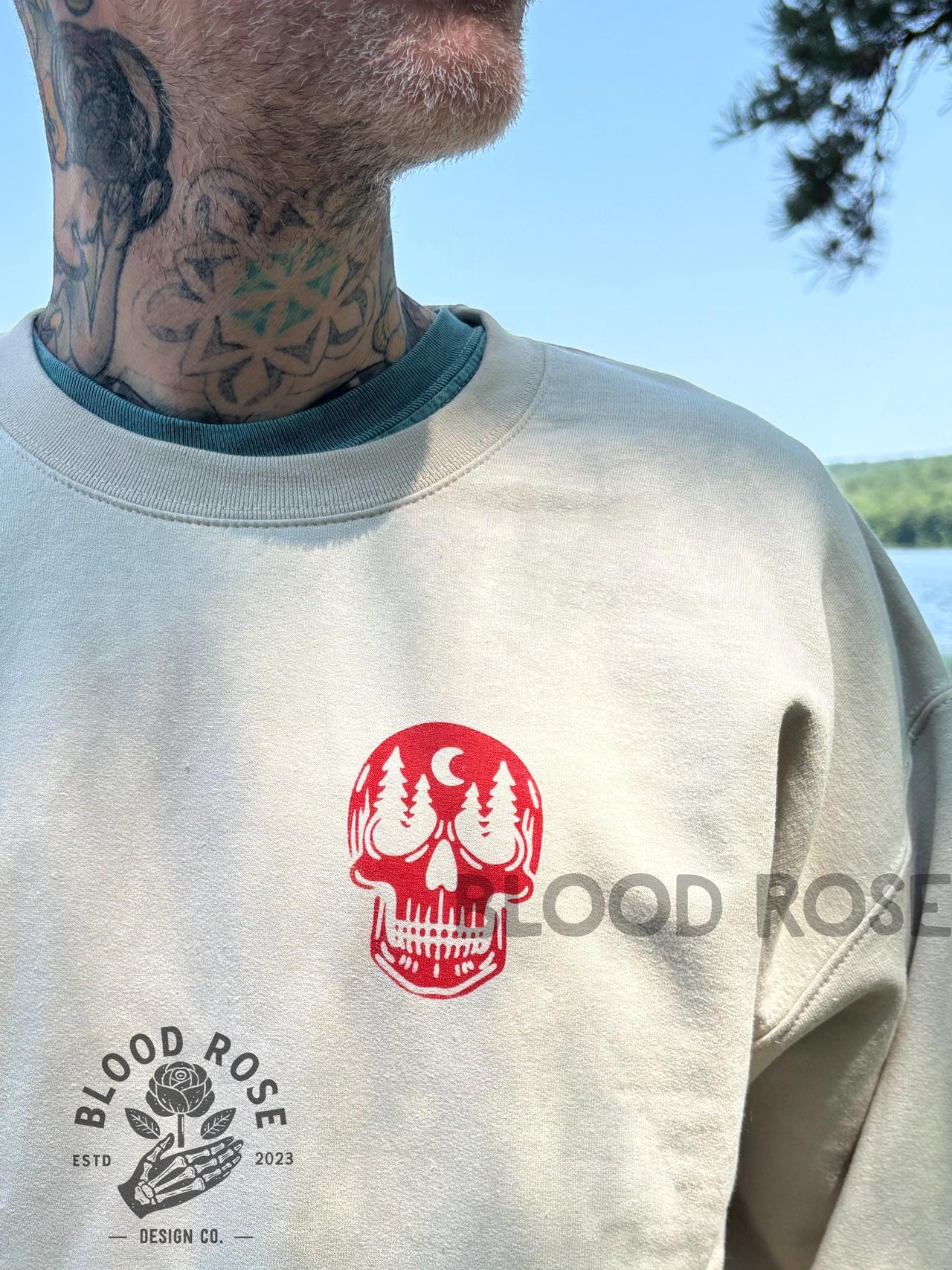 Appalachian Trail Haunted Hiking Club Sweatshirt Sweater- (screen printed by hand) Unisex