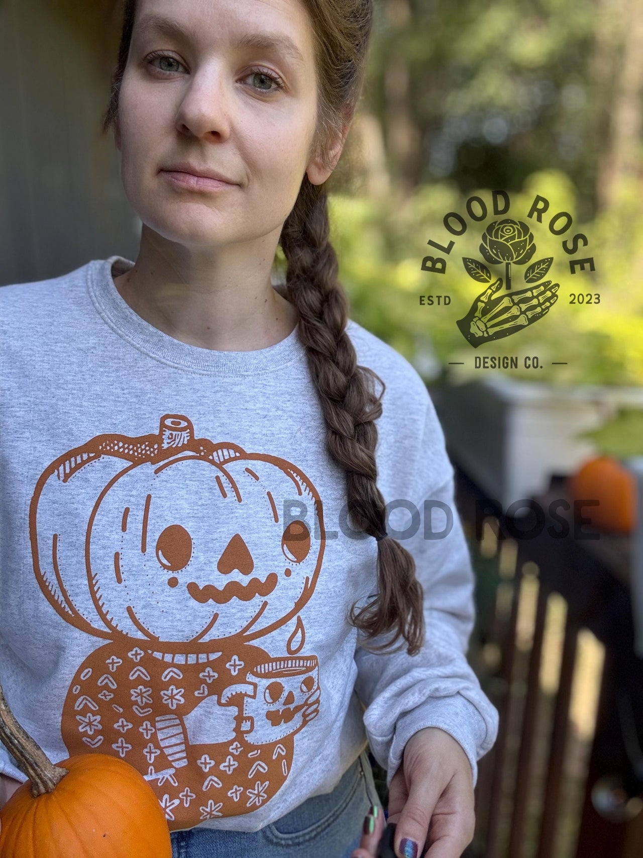 "Pumpkin Head" Crewneck Sweatshirt