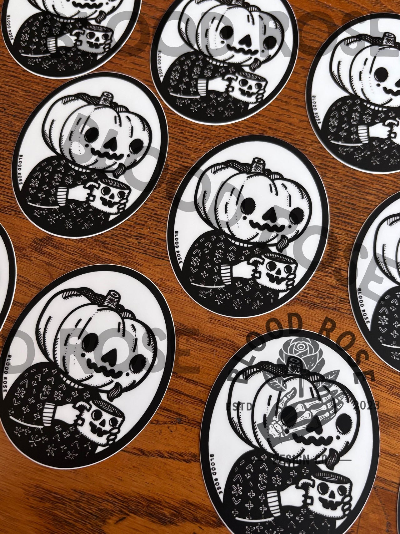 "Pumpkin Head" Vinyl Sticker