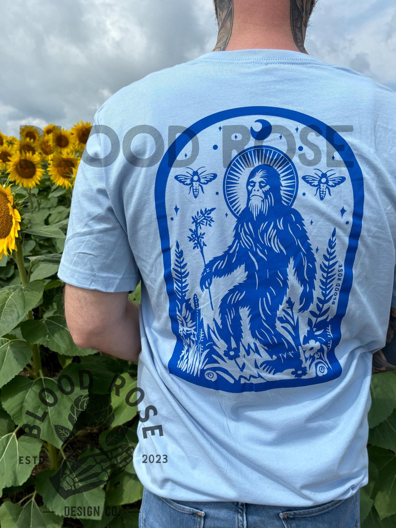 "Saint Sasquatch- Patron Saint of Hid & Seek" Crewneck Tee