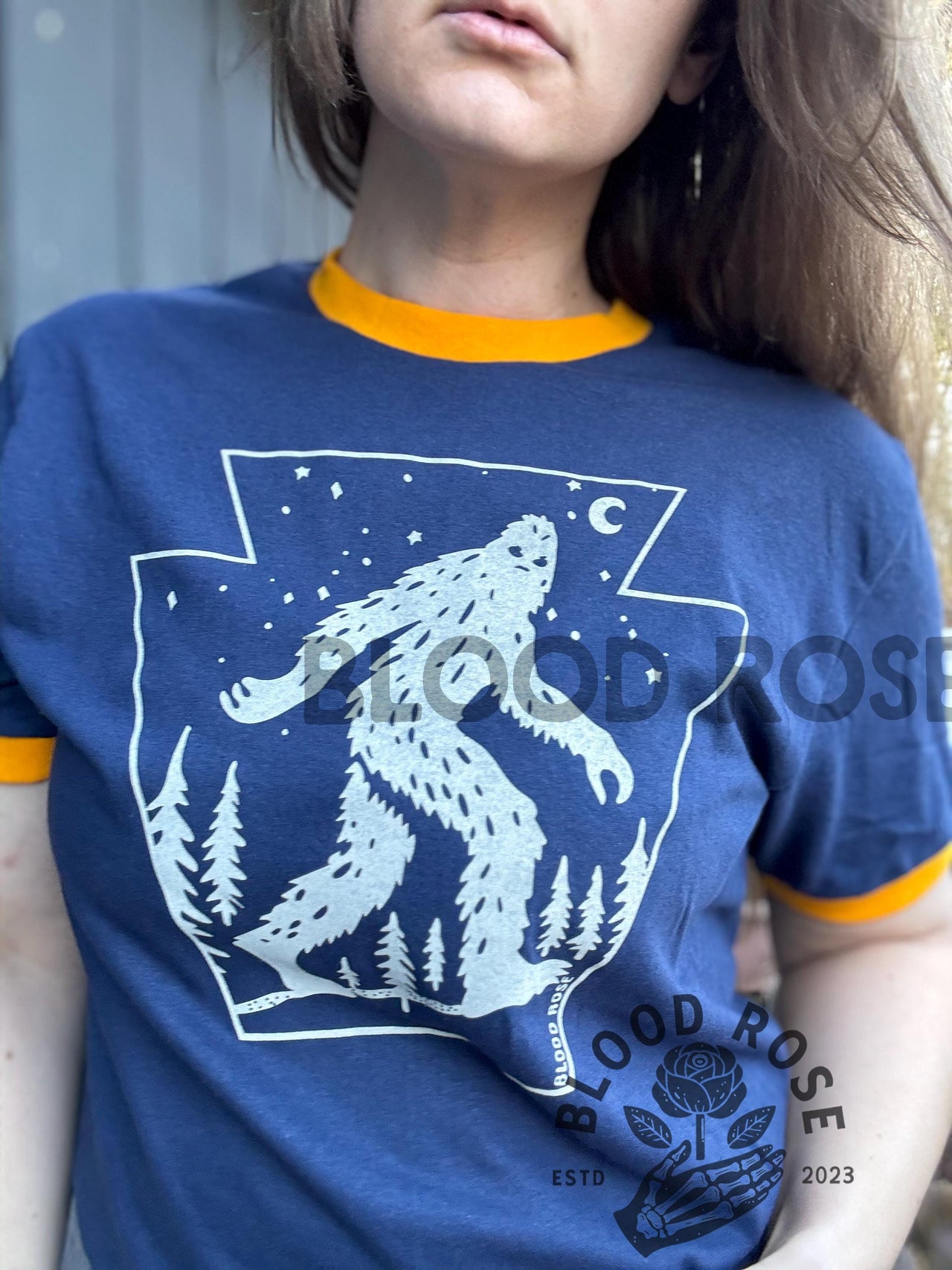 "Keystone Bigfoot" Crewneck Ringer Tee