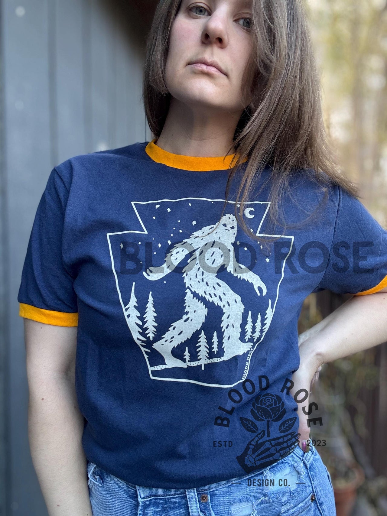 "Keystone Bigfoot" Crewneck Ringer Tee
