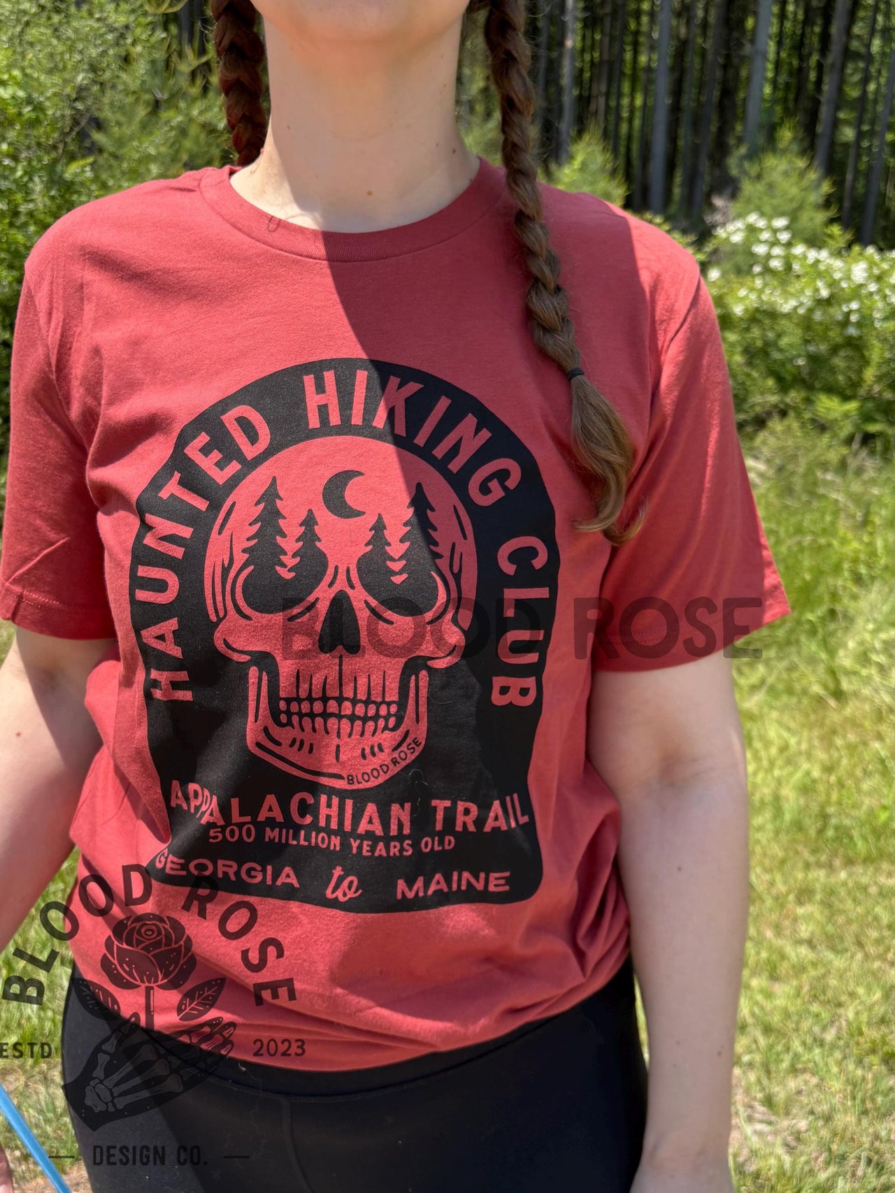 Appalachian Trail Haunted Hiking Club T-shirt- (screen printed by hand) Unisex