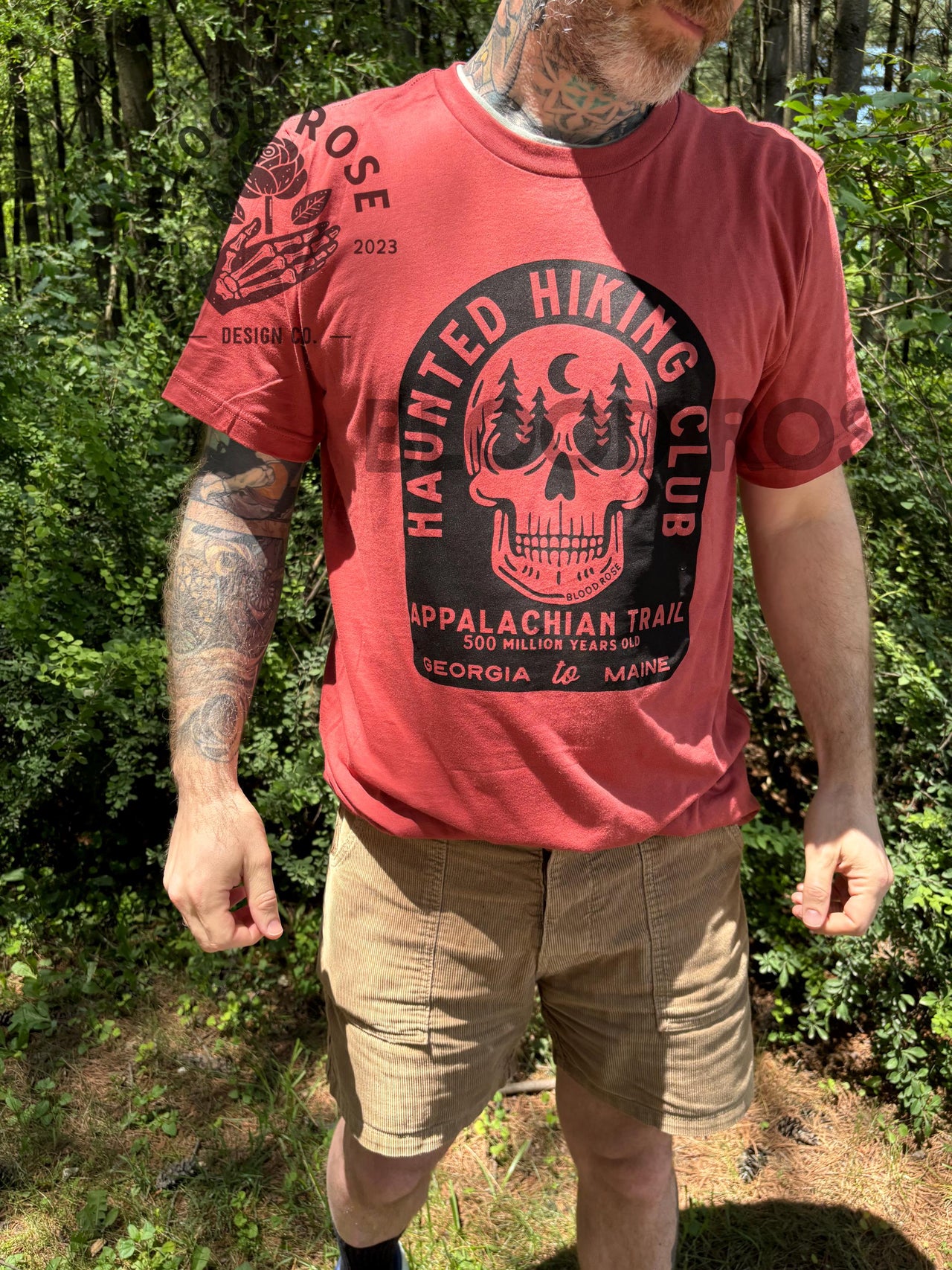 Appalachian Trail Haunted Hiking Club T-shirt- (screen printed by hand) Unisex