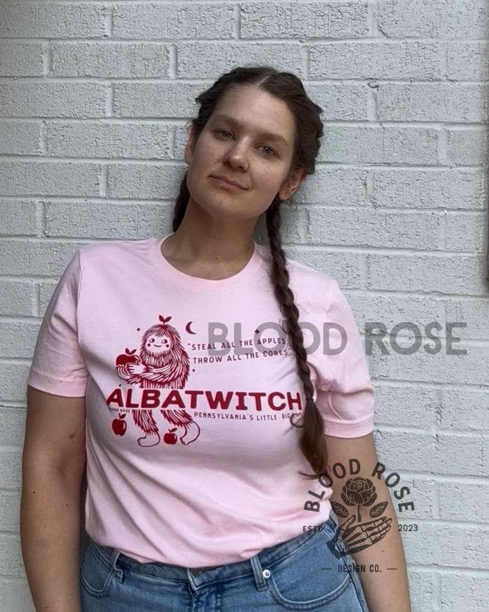 Albatwitch T-Shirt, Pennsylvania Cryptid, Hand Screen Printed Bella Canvas Tee