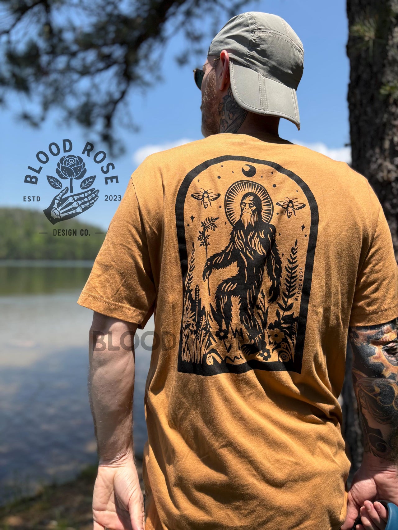 "Saint Sasquatch- Patron Saint of Hid & Seek" Crewneck Tee