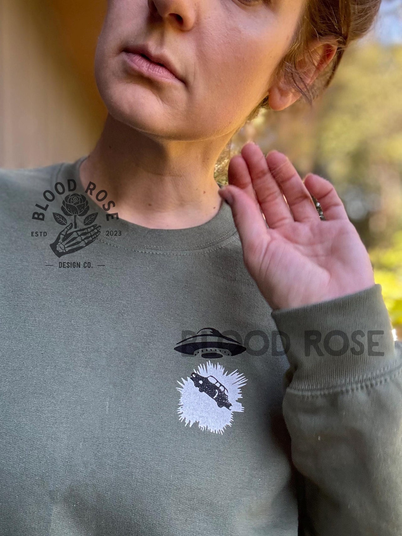 Get Lost in Pennsylvania Green & White Sweatshirt Sweater (screen printed by hand) Unisex