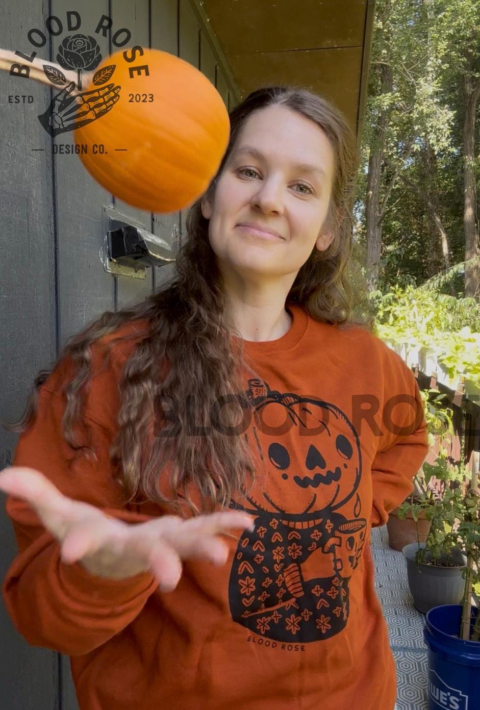 "Pumpkin Head" Crewneck Sweatshirt