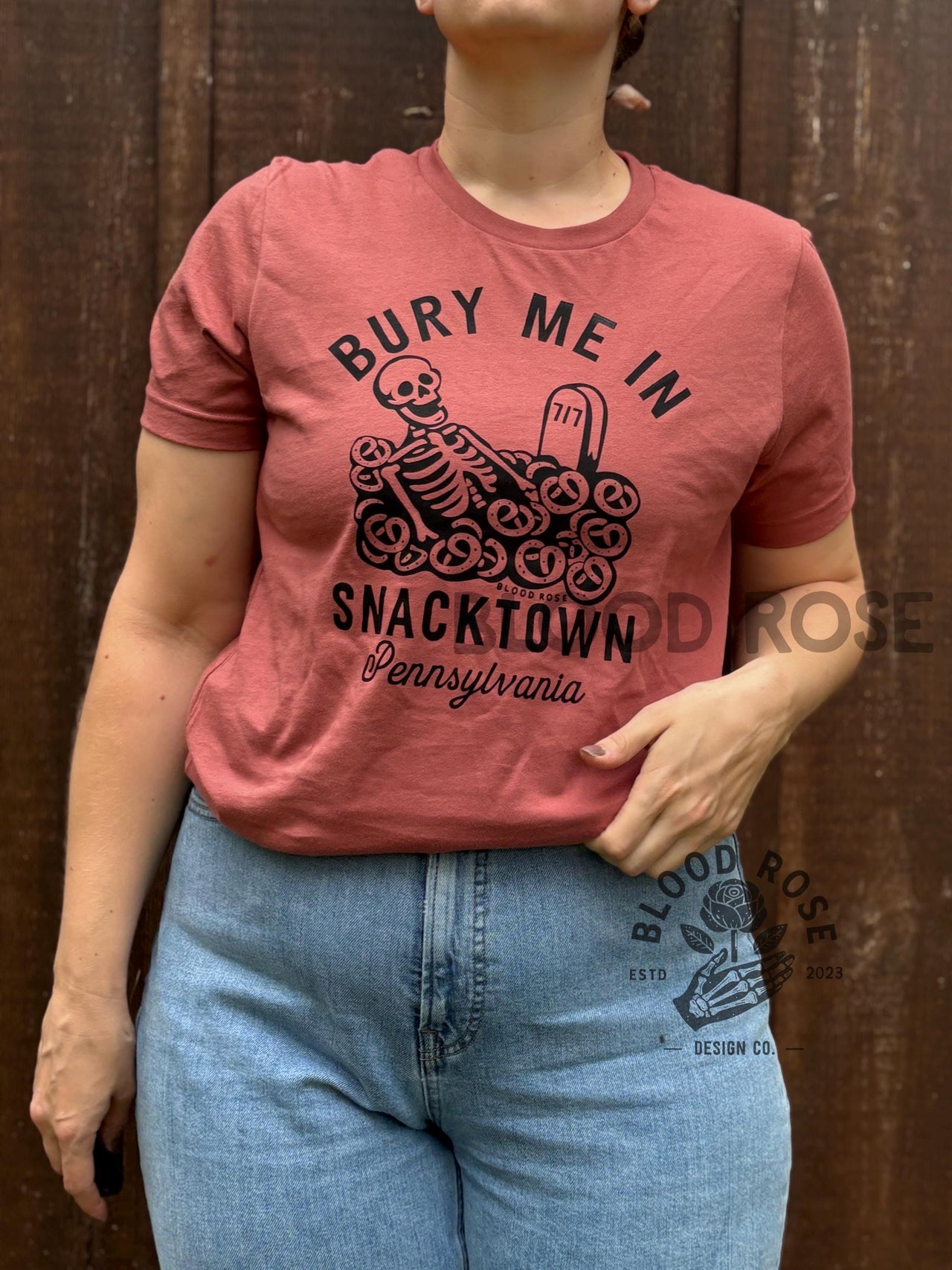 "Bury Me in Snacktown Pennsylvania" Crewneck Tee