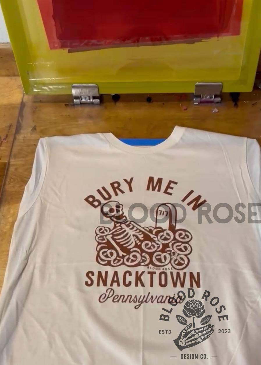 "Bury Me in Snacktown Pennsylvania" Crewneck Tee