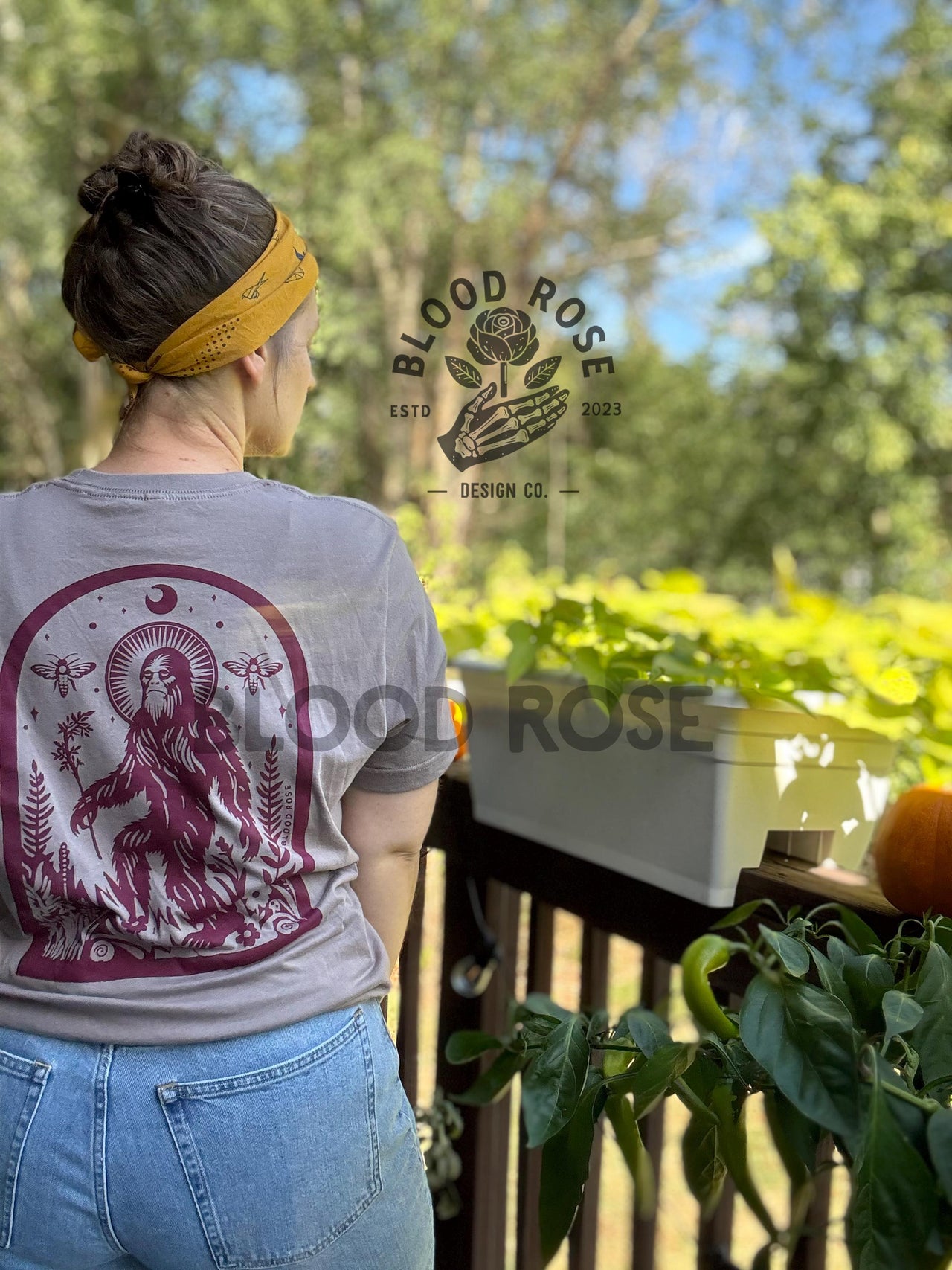 Saint Sasquatch Bigfoot T-Shirt, Hide and Seek Patron, Hand Screen Printed