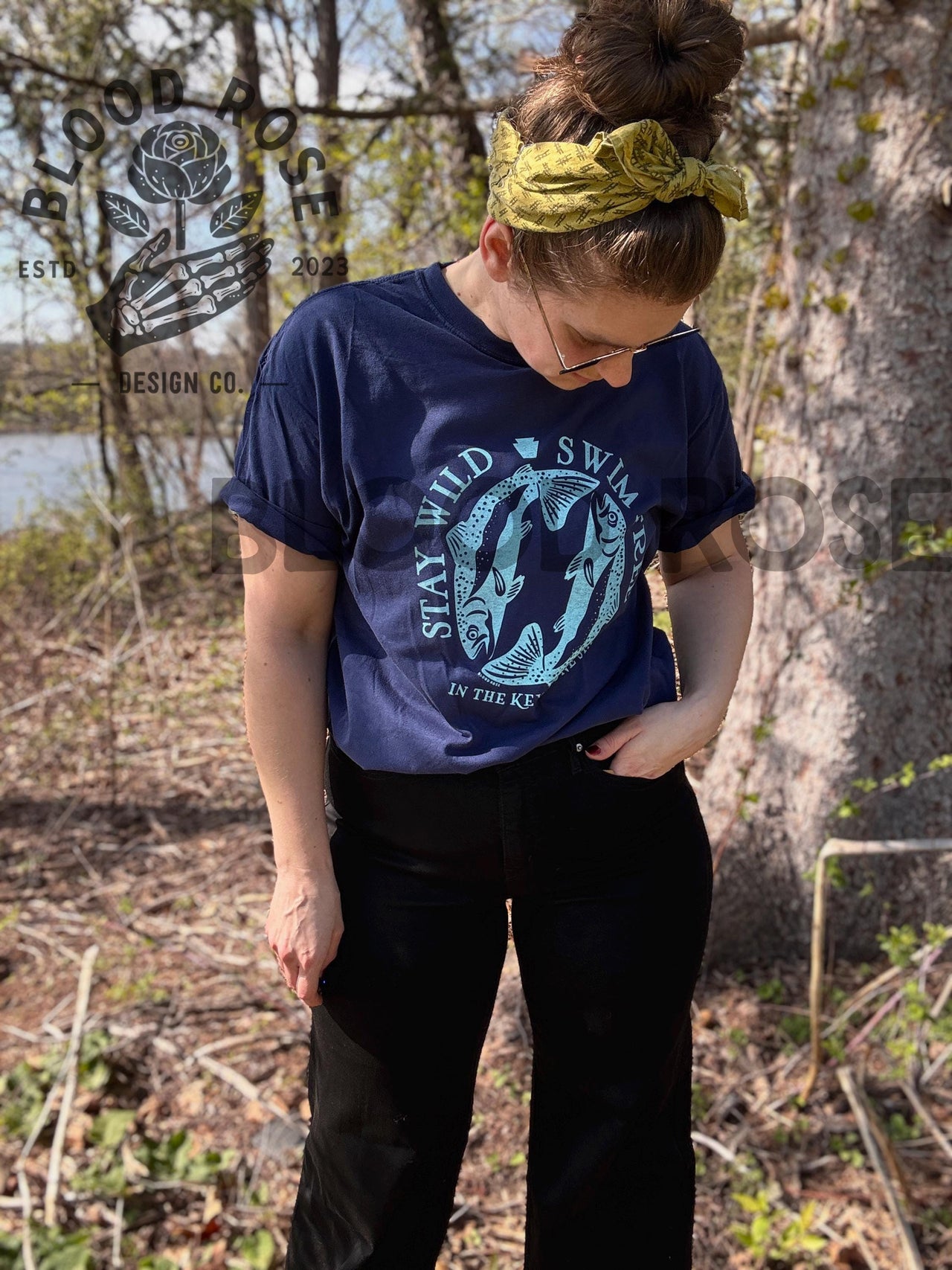 "Stay Wild, Swim Free in the Keystone State" CrewneckTee