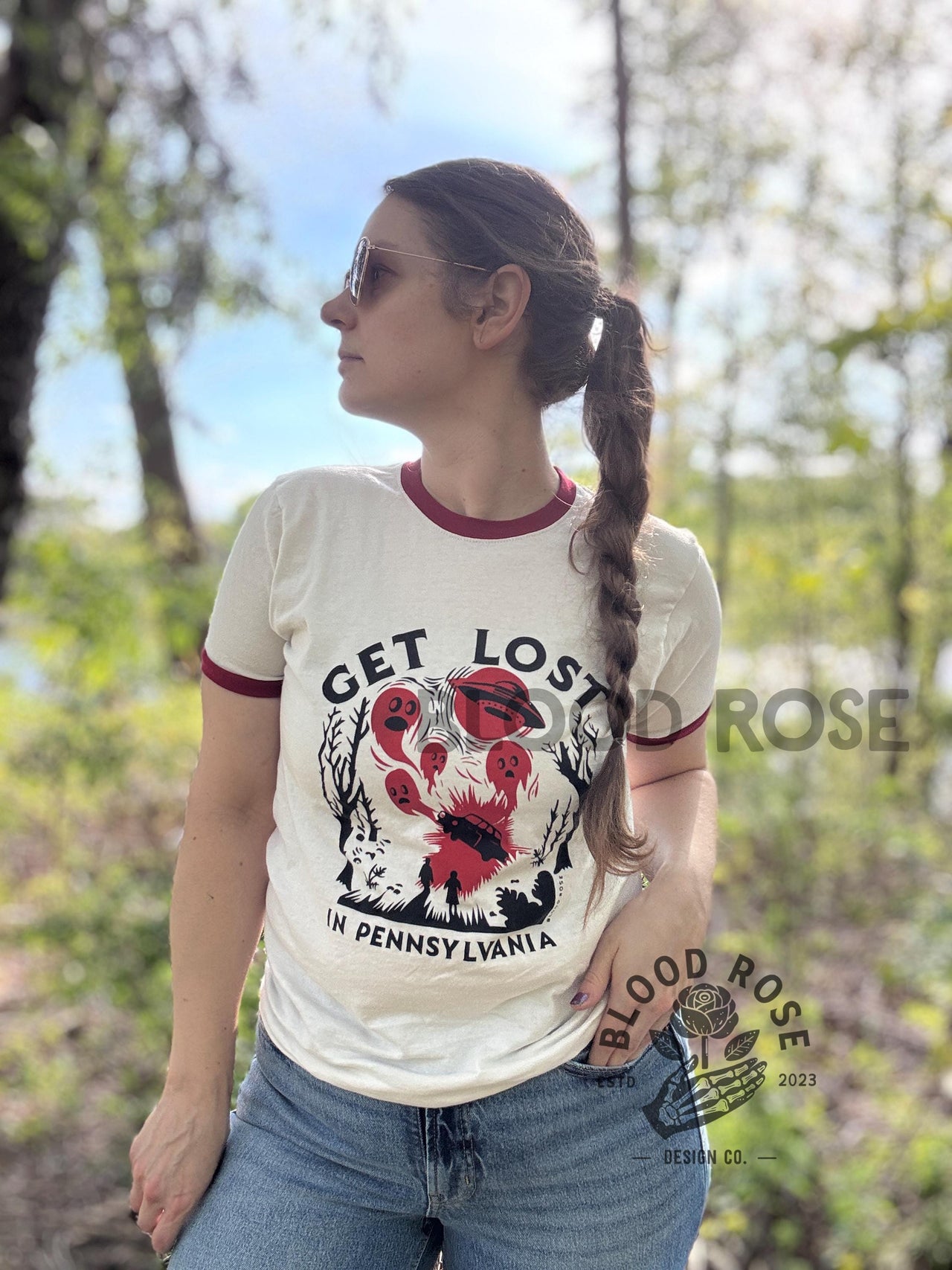"Get Lost in Pennsylvania" Crewneck Ringer Tee