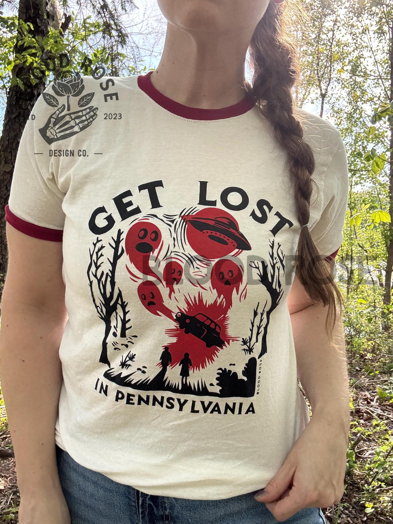 "Get Lost in Pennsylvania" Crewneck Ringer Tee