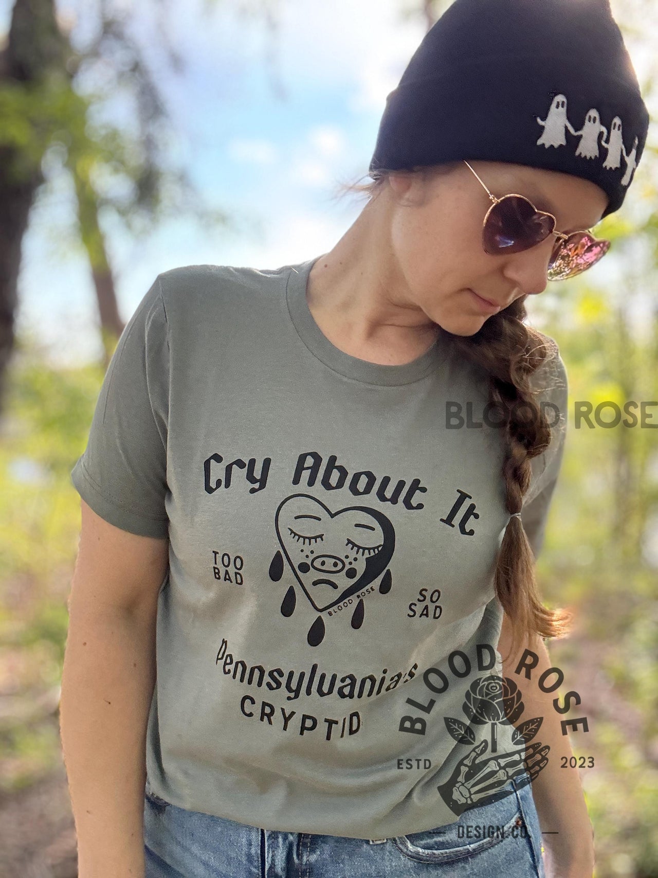 "Squonk- Cry About it/Crybaby Cryptid" Crewneck Tee