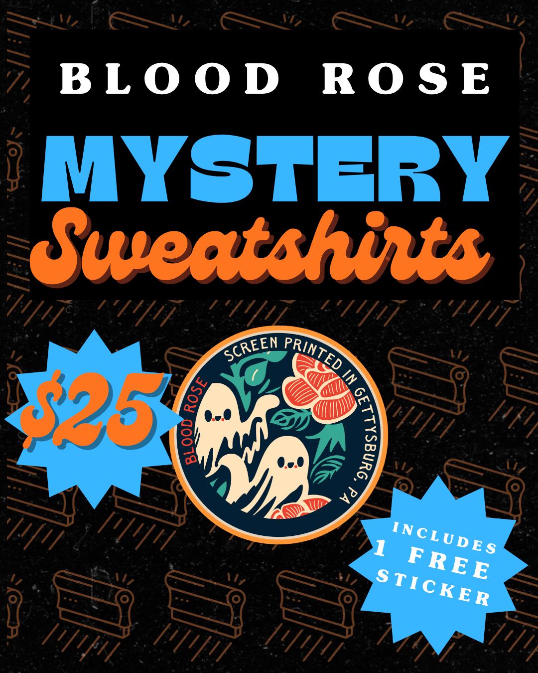 "Blood Rose Mystery" Crewneck Sweatshirt