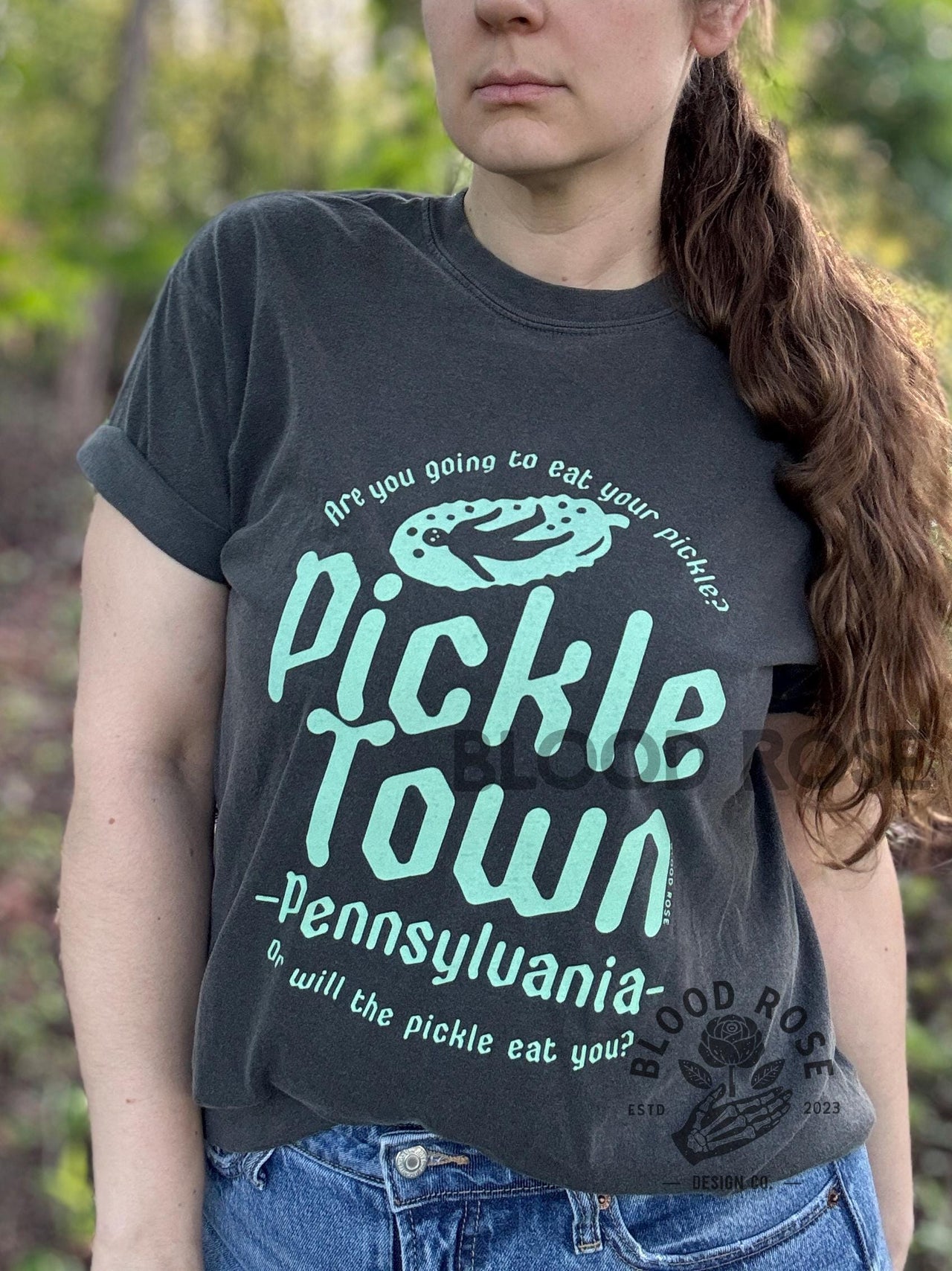 "Pickle Town Pennsylvania- Are You Going Eat Your Pickle?" Crewneck Tee