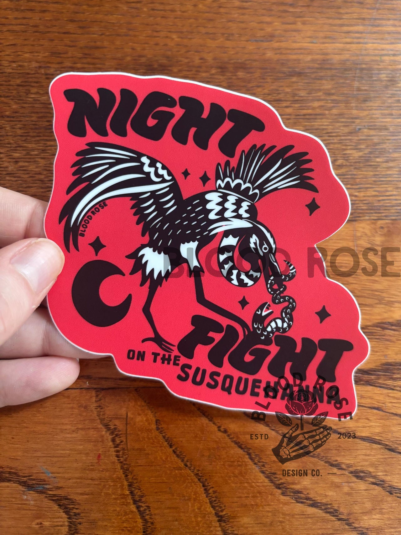 "NIGHT FIGHT on the Susquehanna" Vinyl Sticker