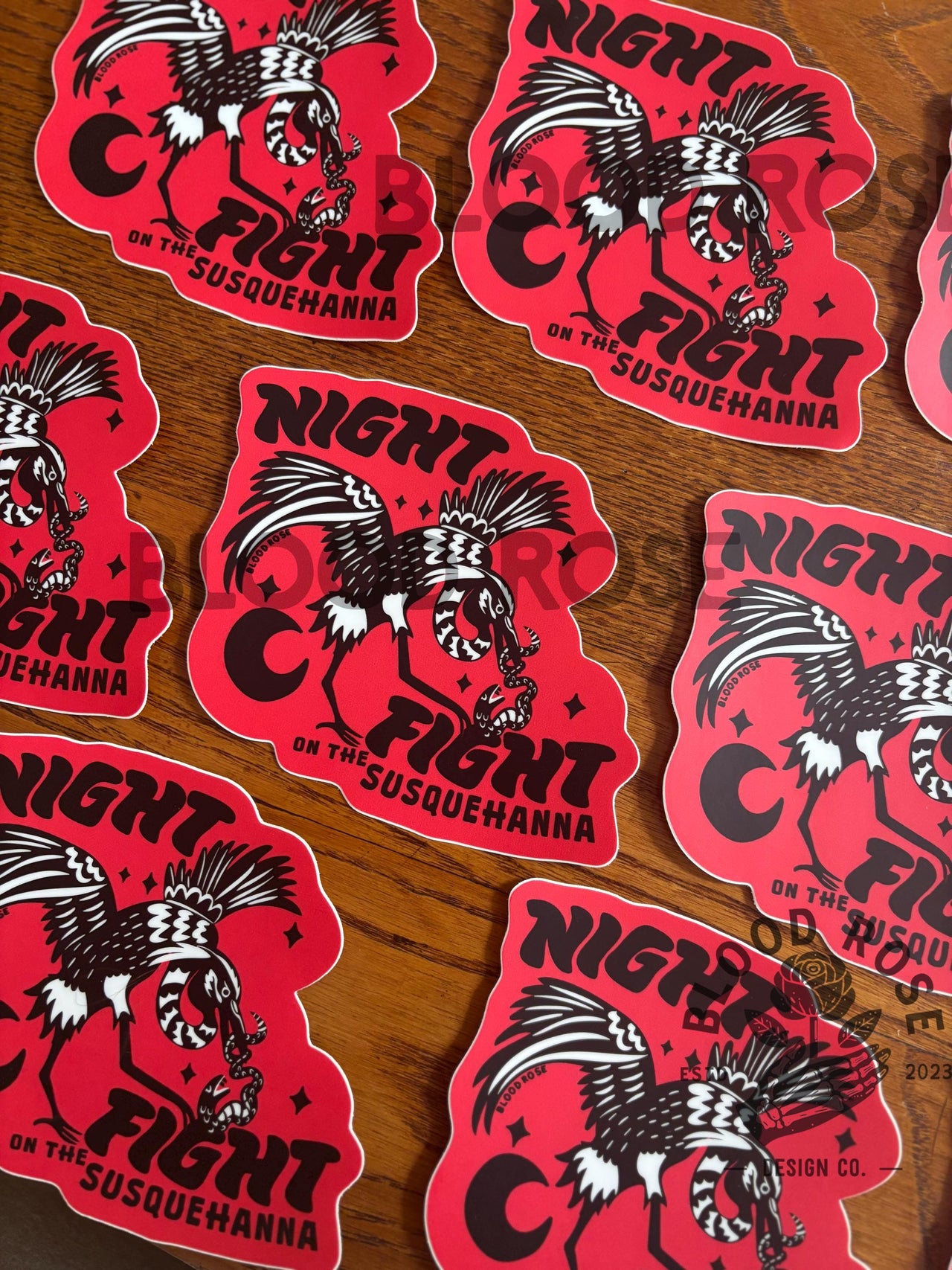 "NIGHT FIGHT on the Susquehanna" Vinyl Sticker