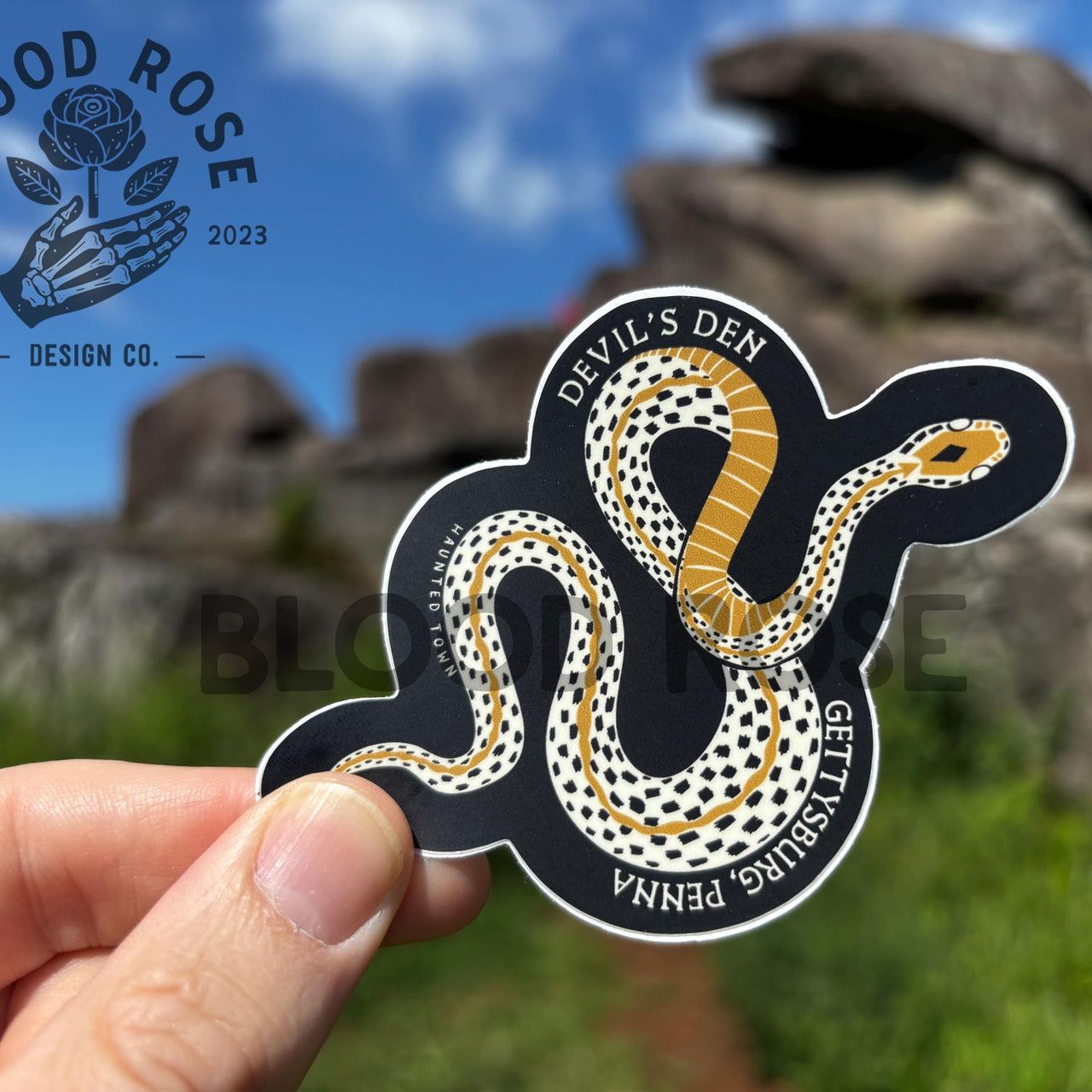 Devil's Den The Devil You Know Snake Vinyl Sticker